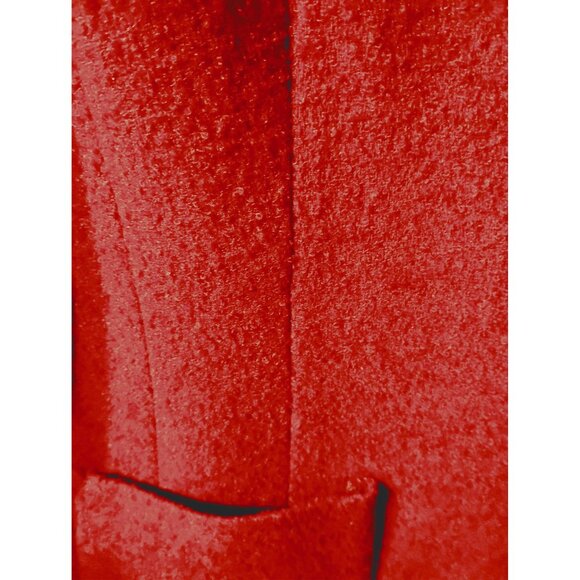 Talbots 12 wool nylon spandex blend blazer jacket RED button front office suit c - Picture 2 of 8